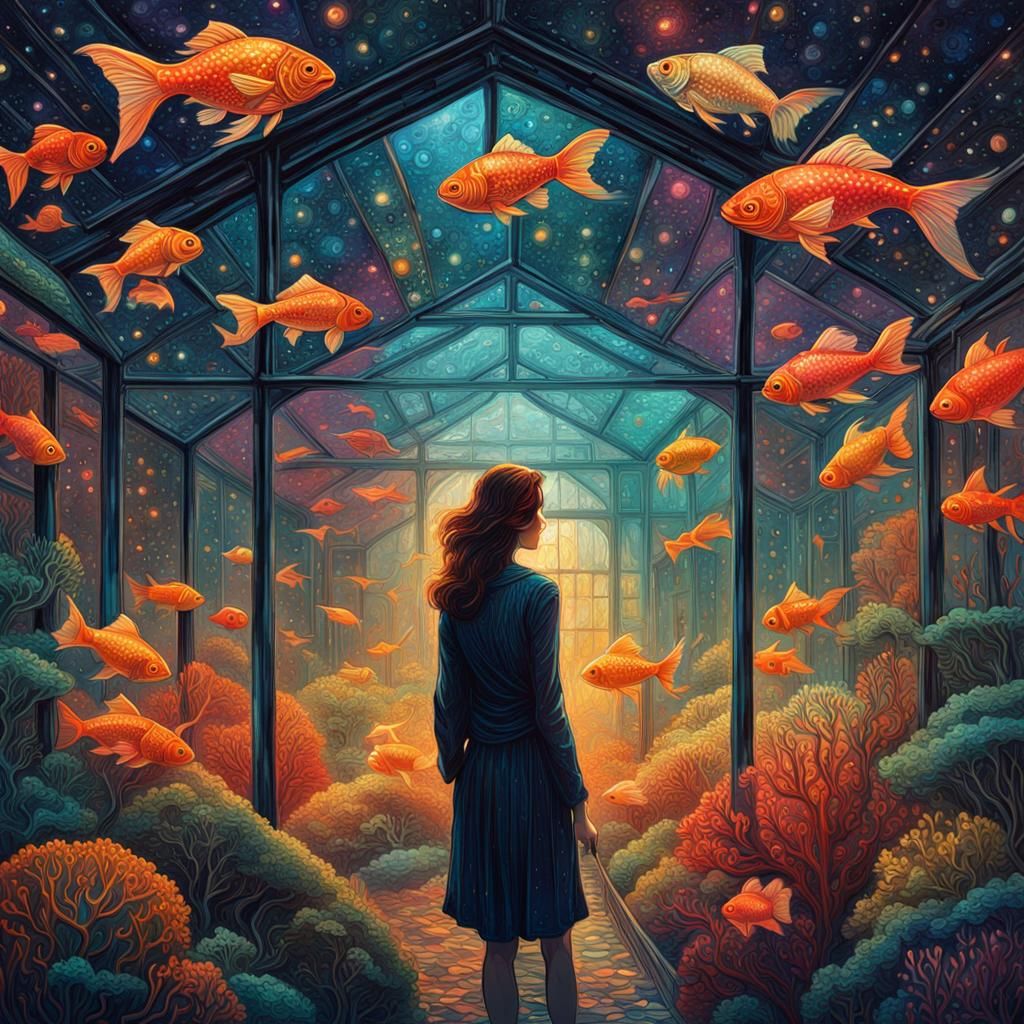 Goldfish in the house AI Generated Artwork NightCafe Creator