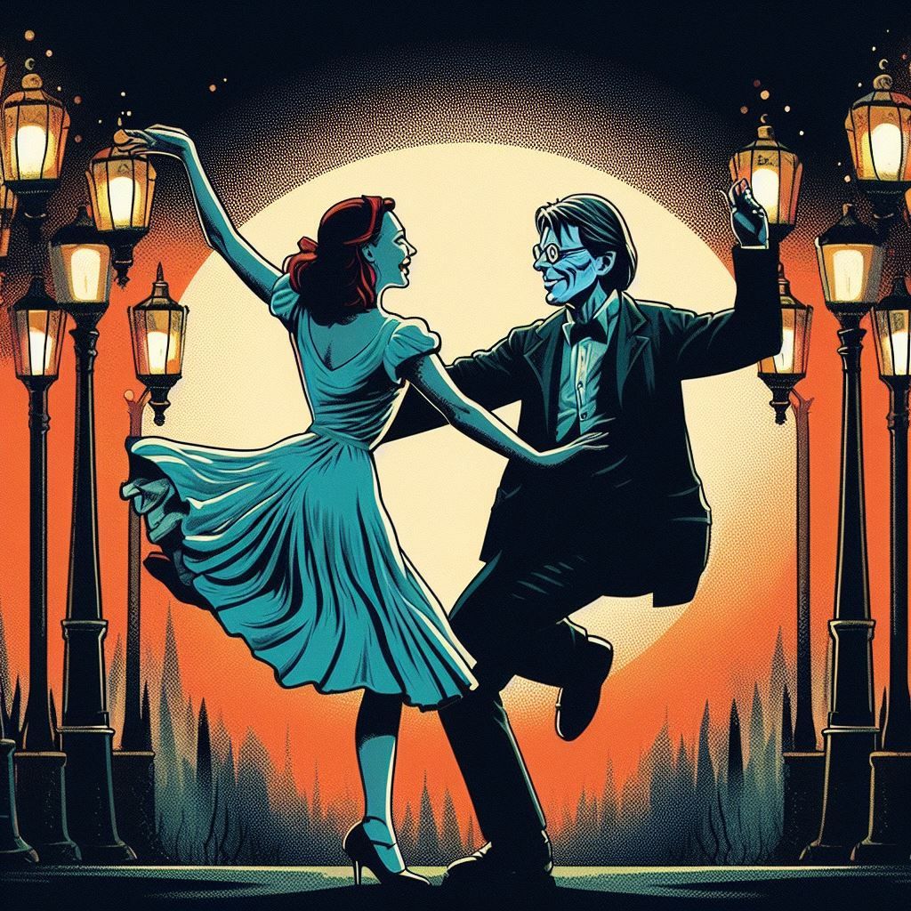 Stephen King jitterbugs with Mary Shelley