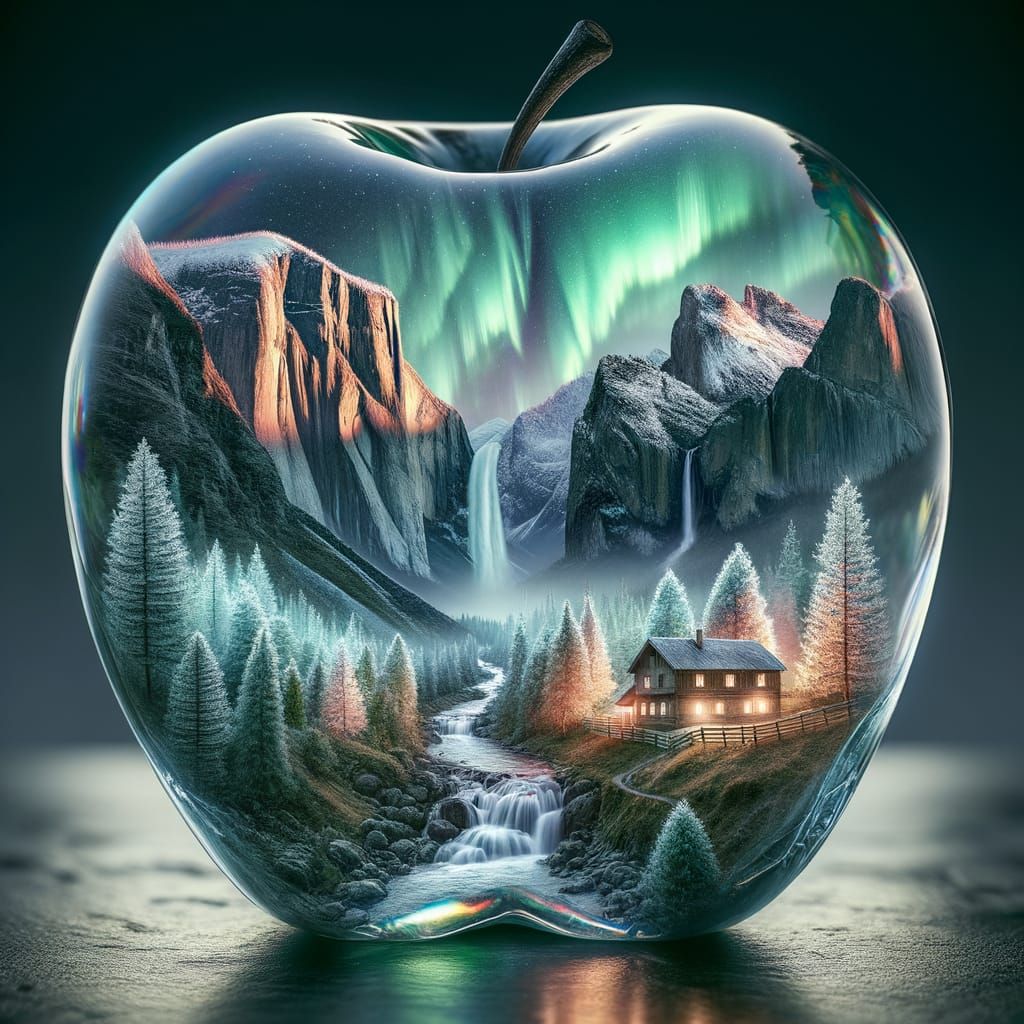 Crystal apple  by @ImageNir 