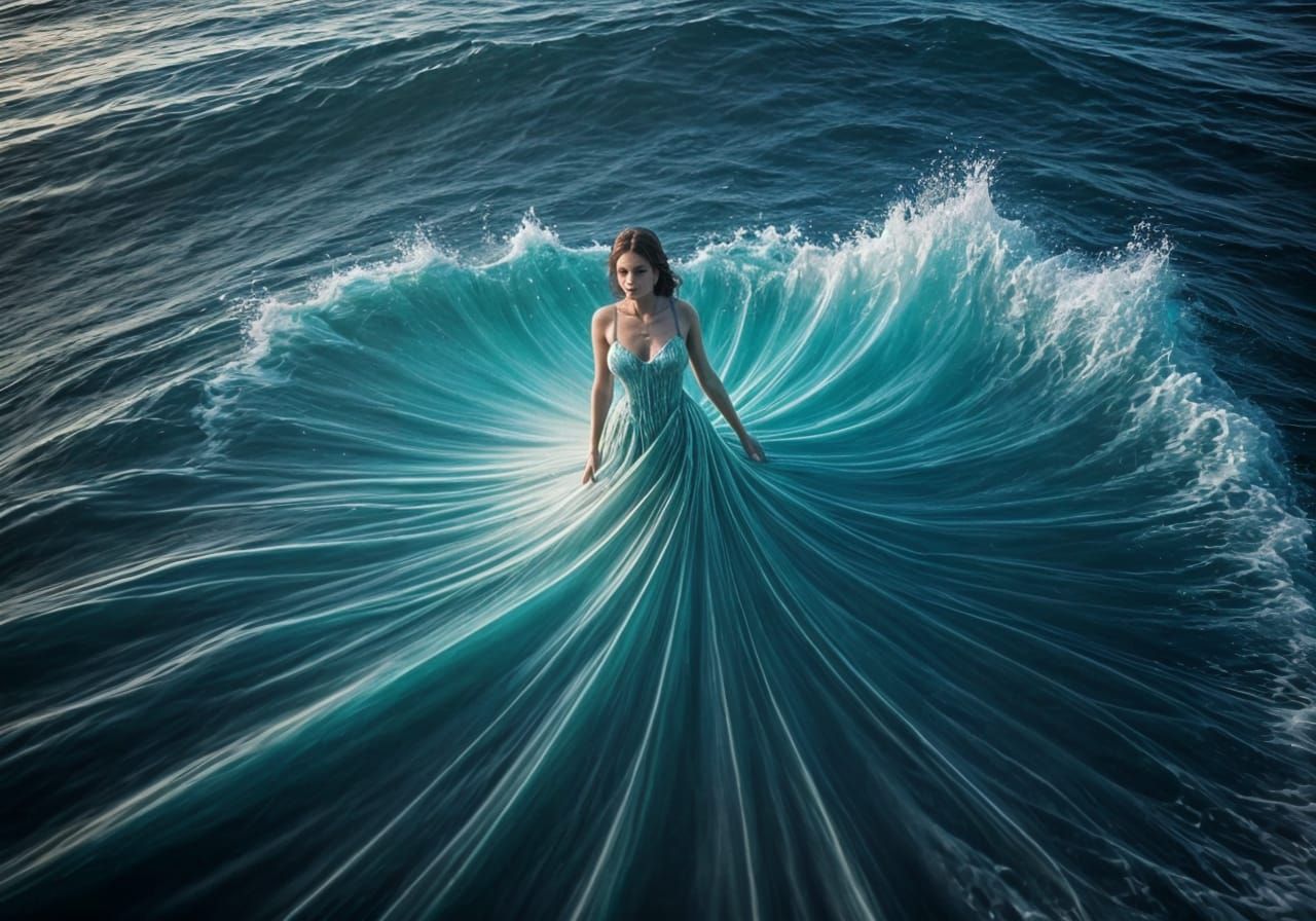 Dress made of water  by @MacMikkola