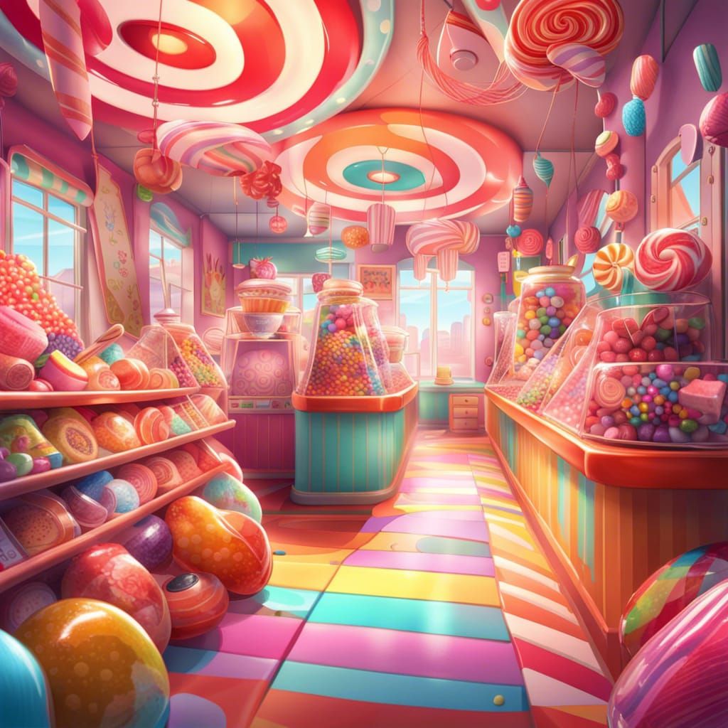 Candy Store - AI Generated Artwork - NightCafe Creator