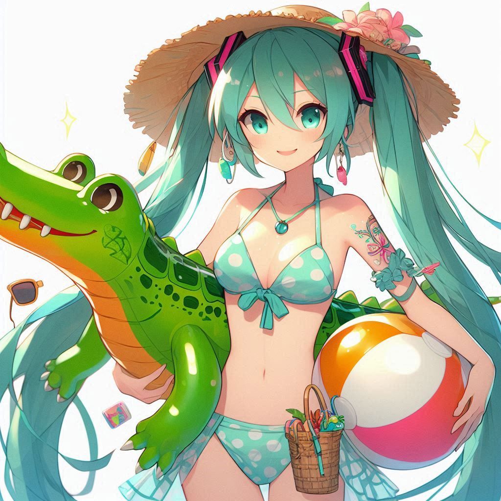 Miku beach fun