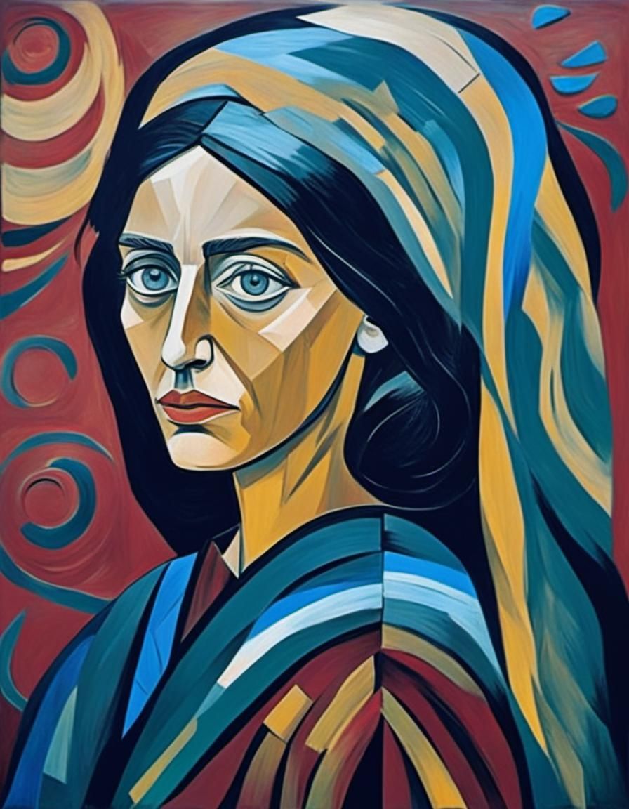 An impasto post-impressionist oil painting of a stunning woman 8k resolution concept art Van Gogh post-impressionism oil on canvas beautiful...