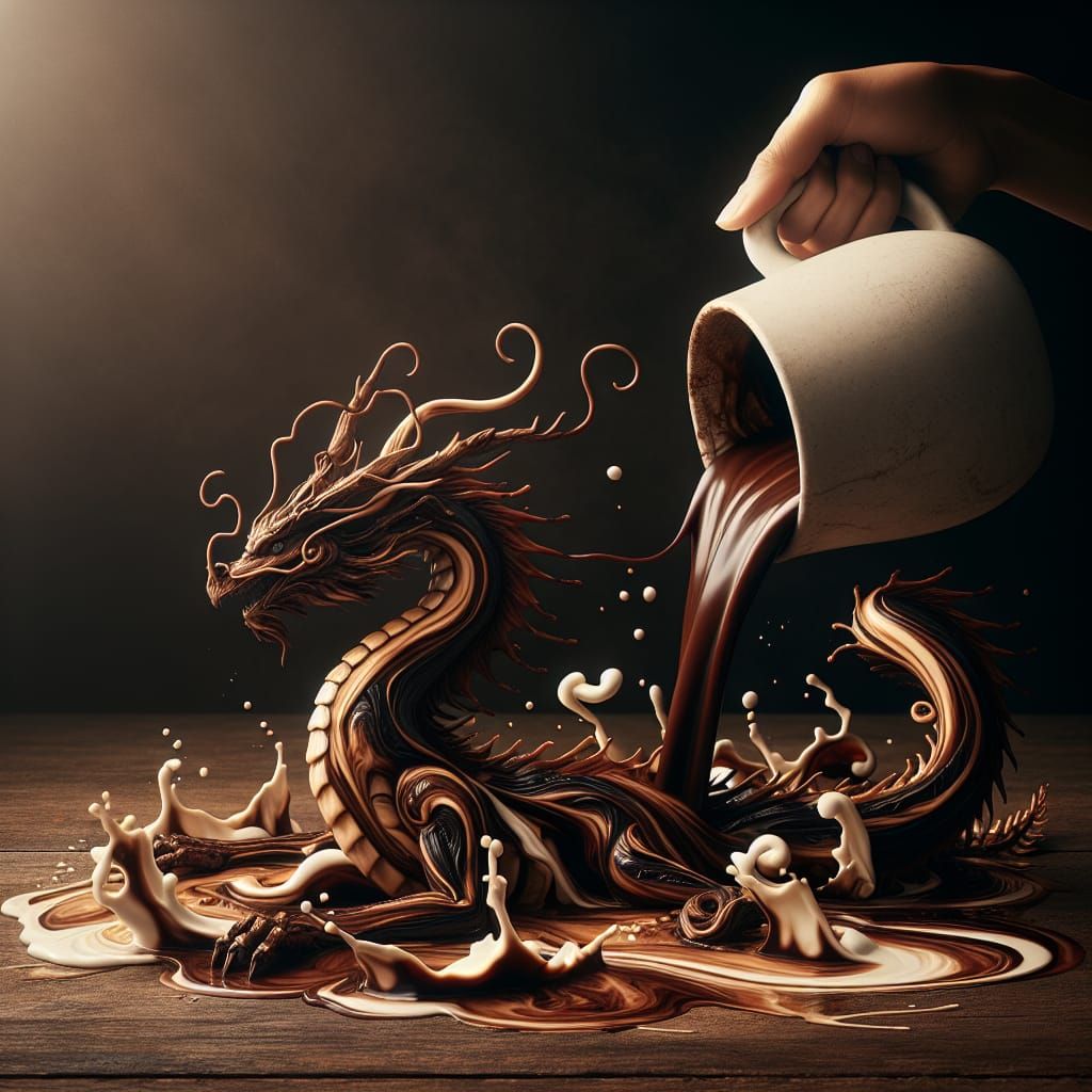 Mocha Dragon  by @IAP
