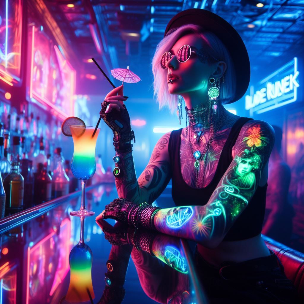 Neon City Nightlife. - AI Generated Artwork - NightCafe Creator