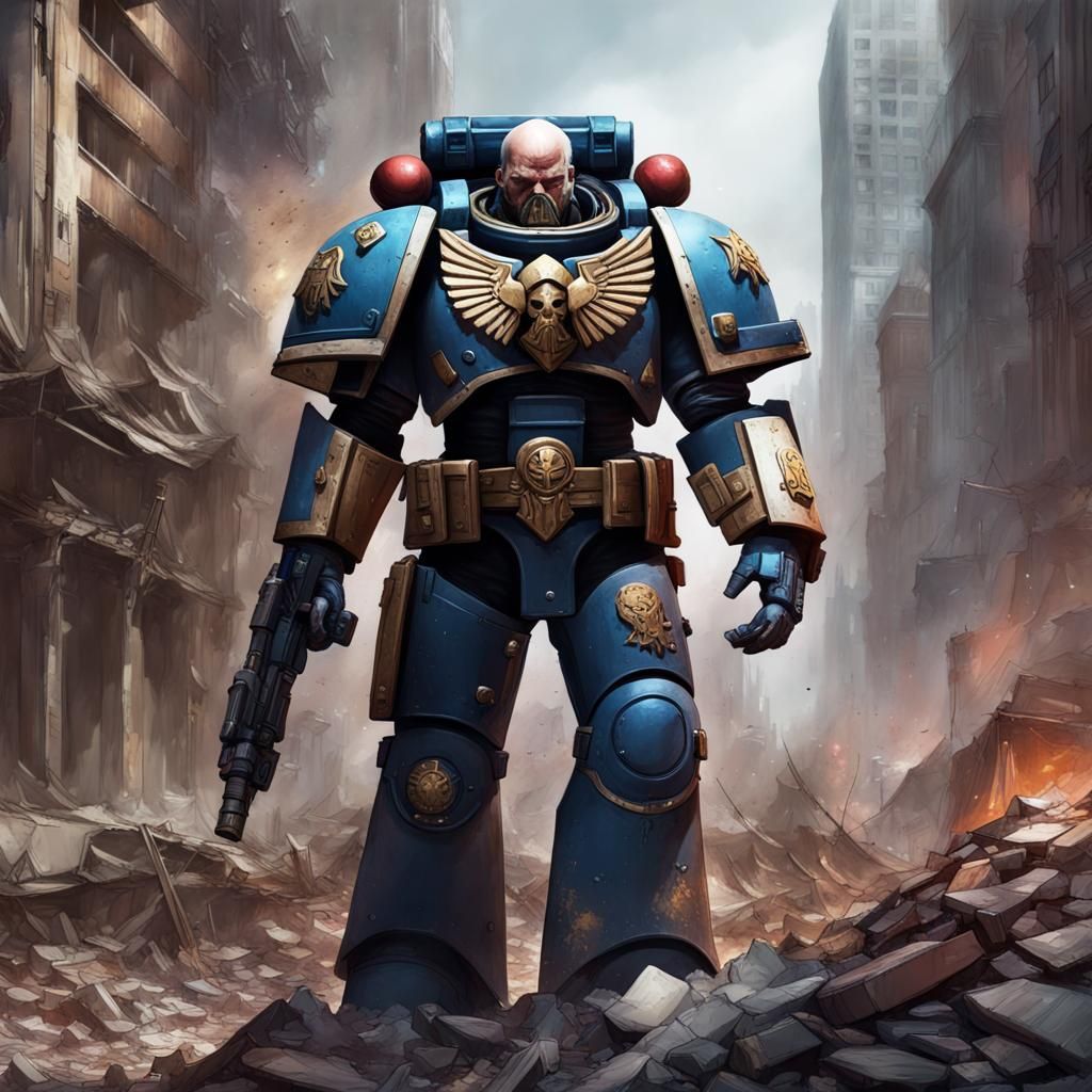 SPACE MARINE - AI Generated Artwork - NightCafe Creator