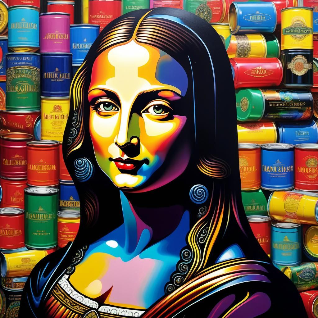 Pop Art Mona Lisa  by @Artez