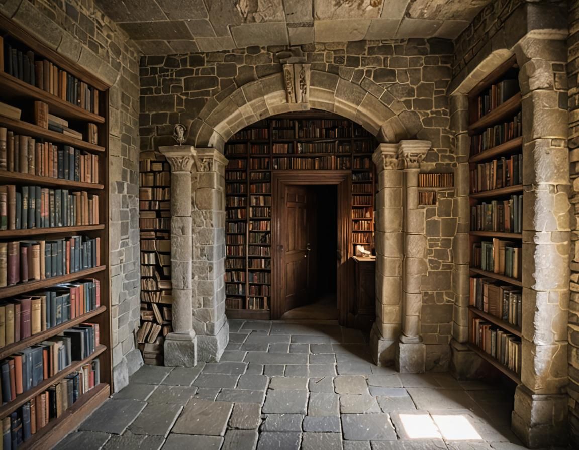 Secret castle library   by @Sullivan-Shaw