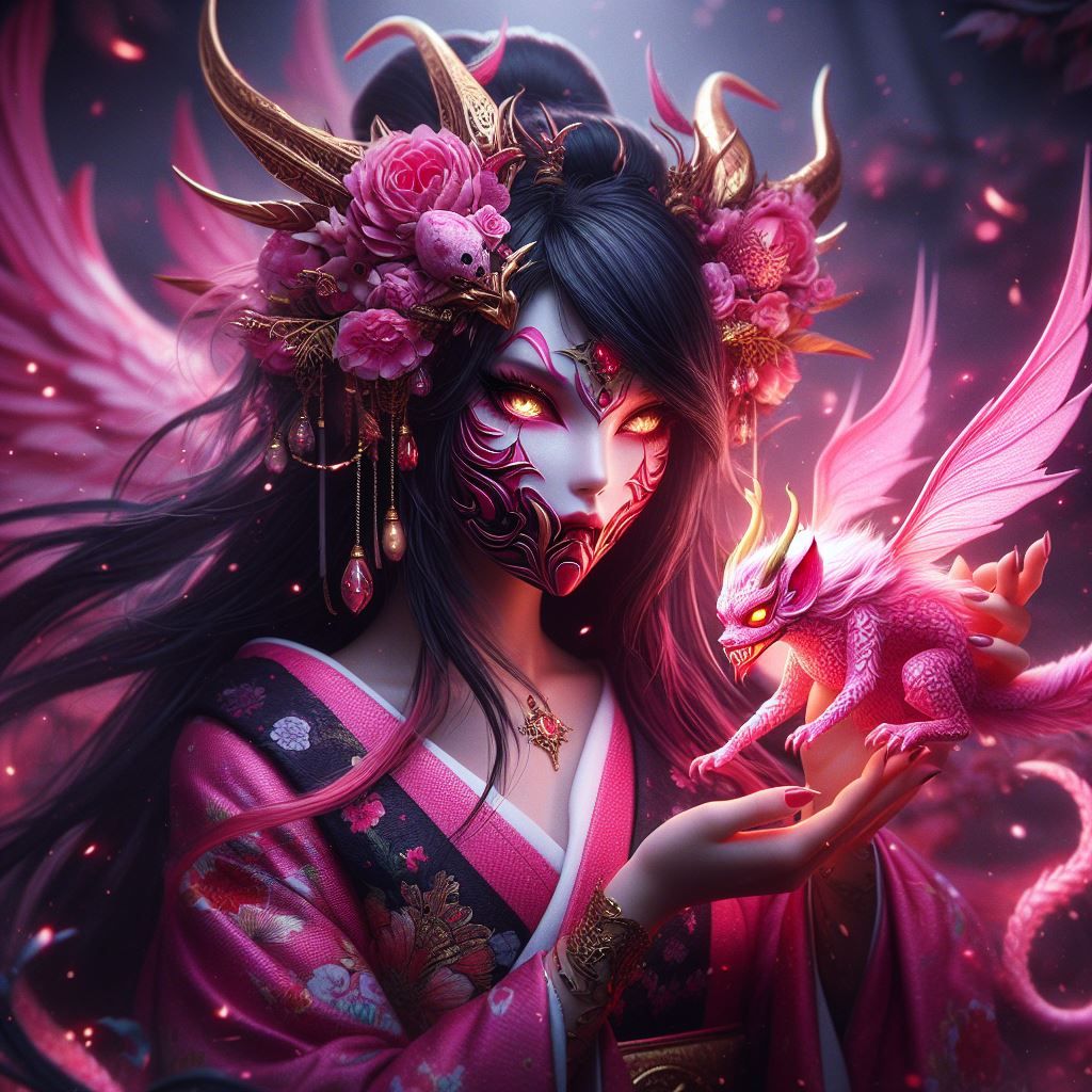 Hannya mask geisha 3