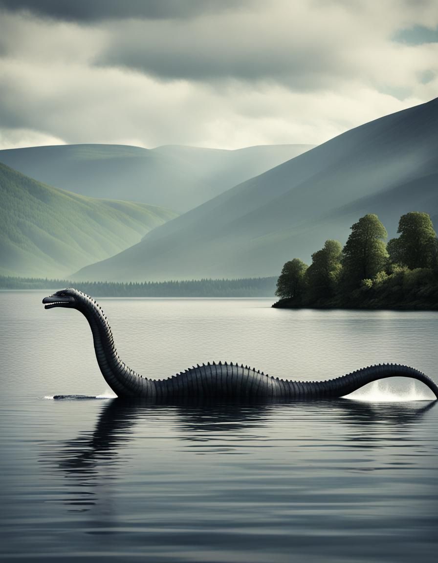 Loch Ness Monster - Ai Generated Artwork - Nightcafe Creator