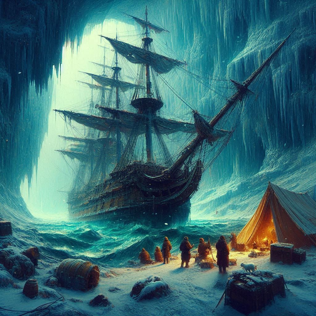Trapped in the ice cave