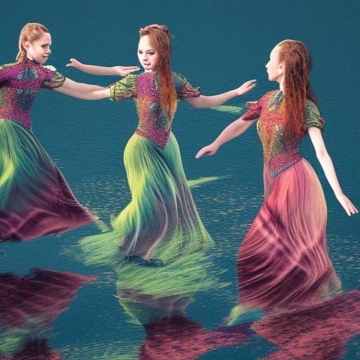 Dancers on a Lake