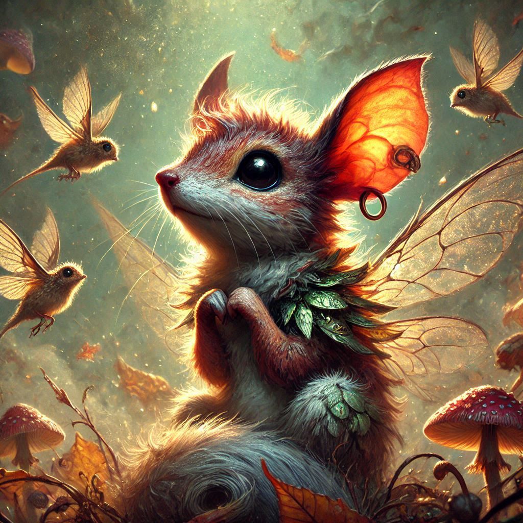 adorable fairy-tale fantasy creature portrait..