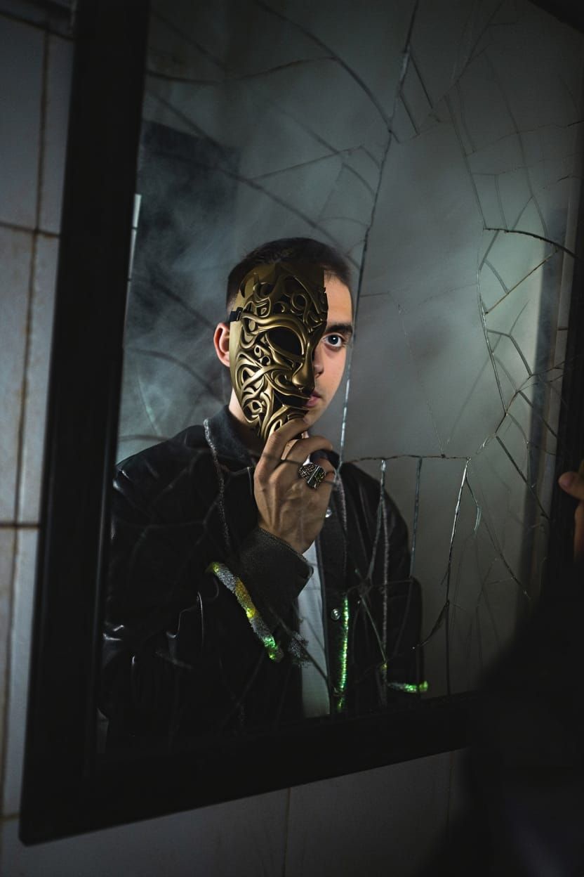 A portrait of a solitary figure