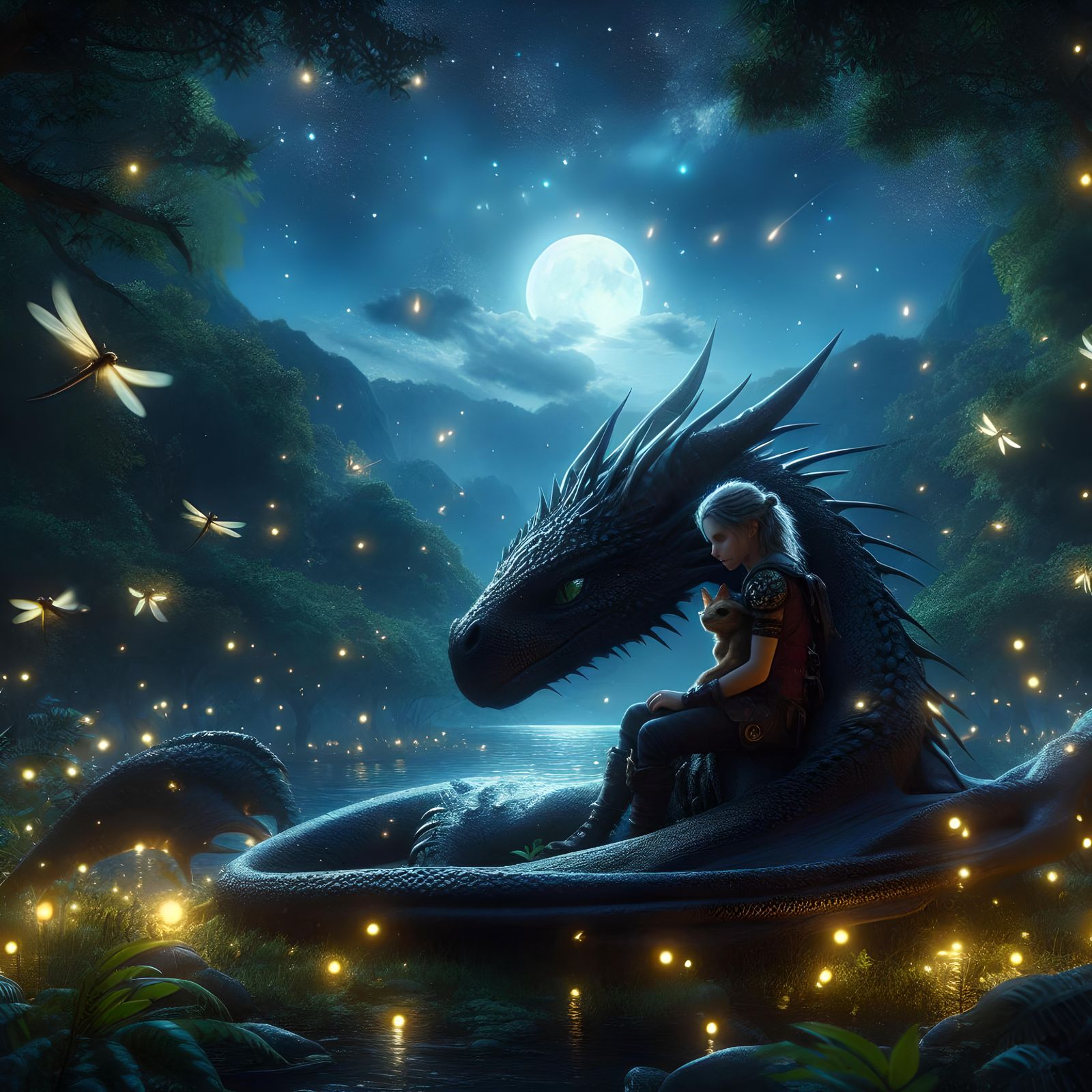 Une jeune cavalière de dragon