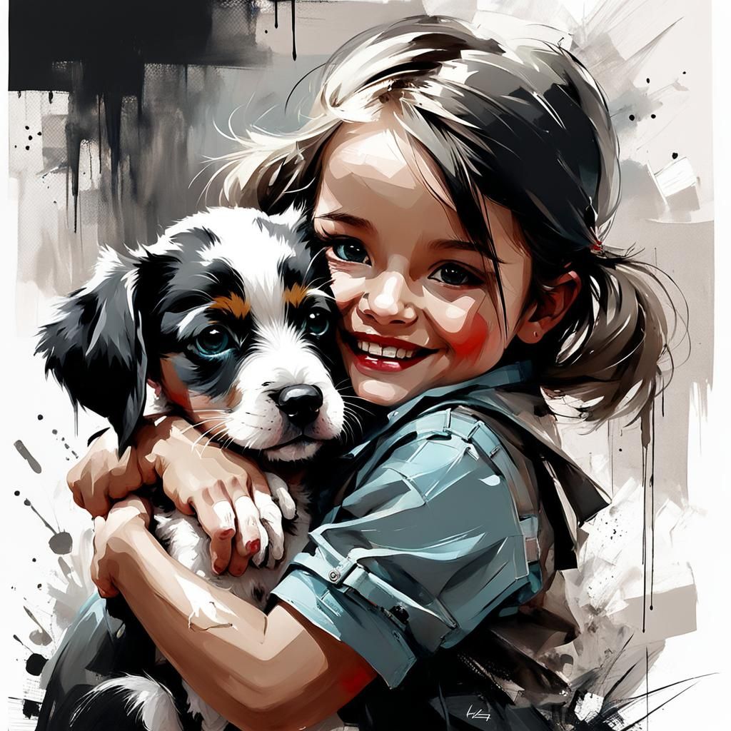  girl hugging her freind  by @KarenK