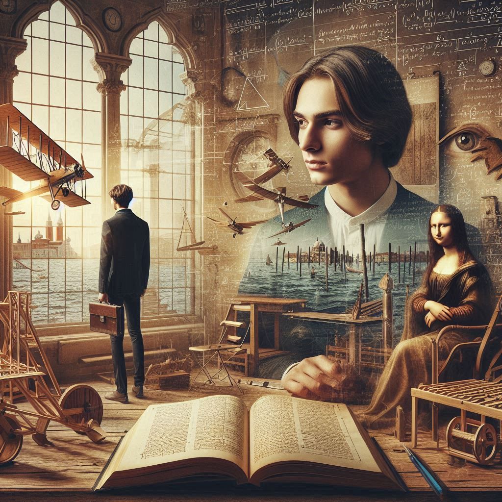 Leonardo and Mona Lisa