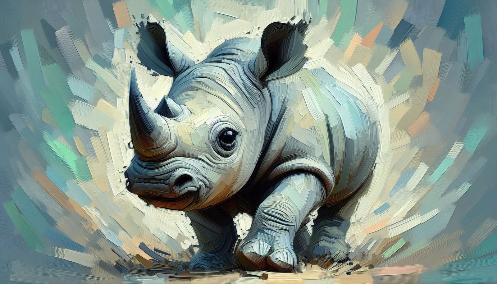 Wild babies Rhino And Warthog. (Gallery)