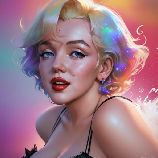 marilyn monroe con su vestido volado por el viento.