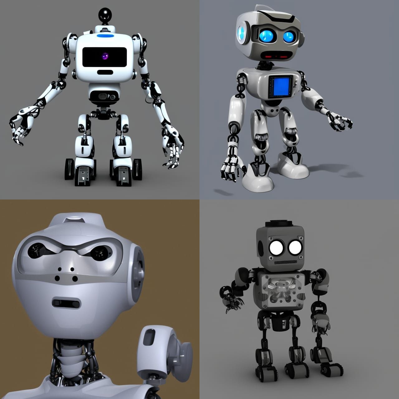 Frightened robot hpyerrealistc