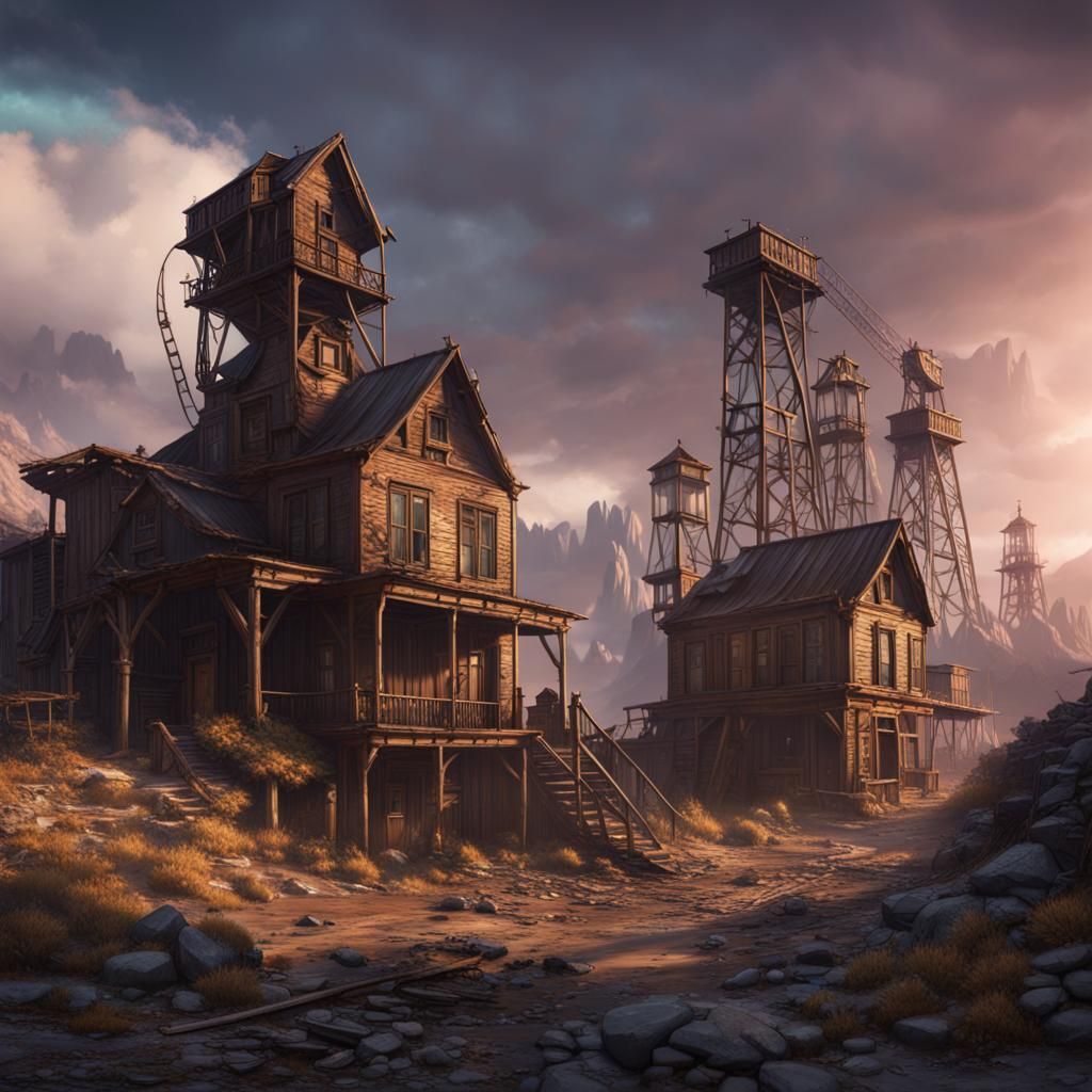 Abandoned mining town