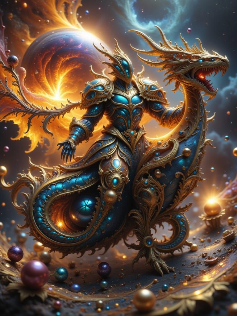 Testing a new LORA - "Shiny Swirls"