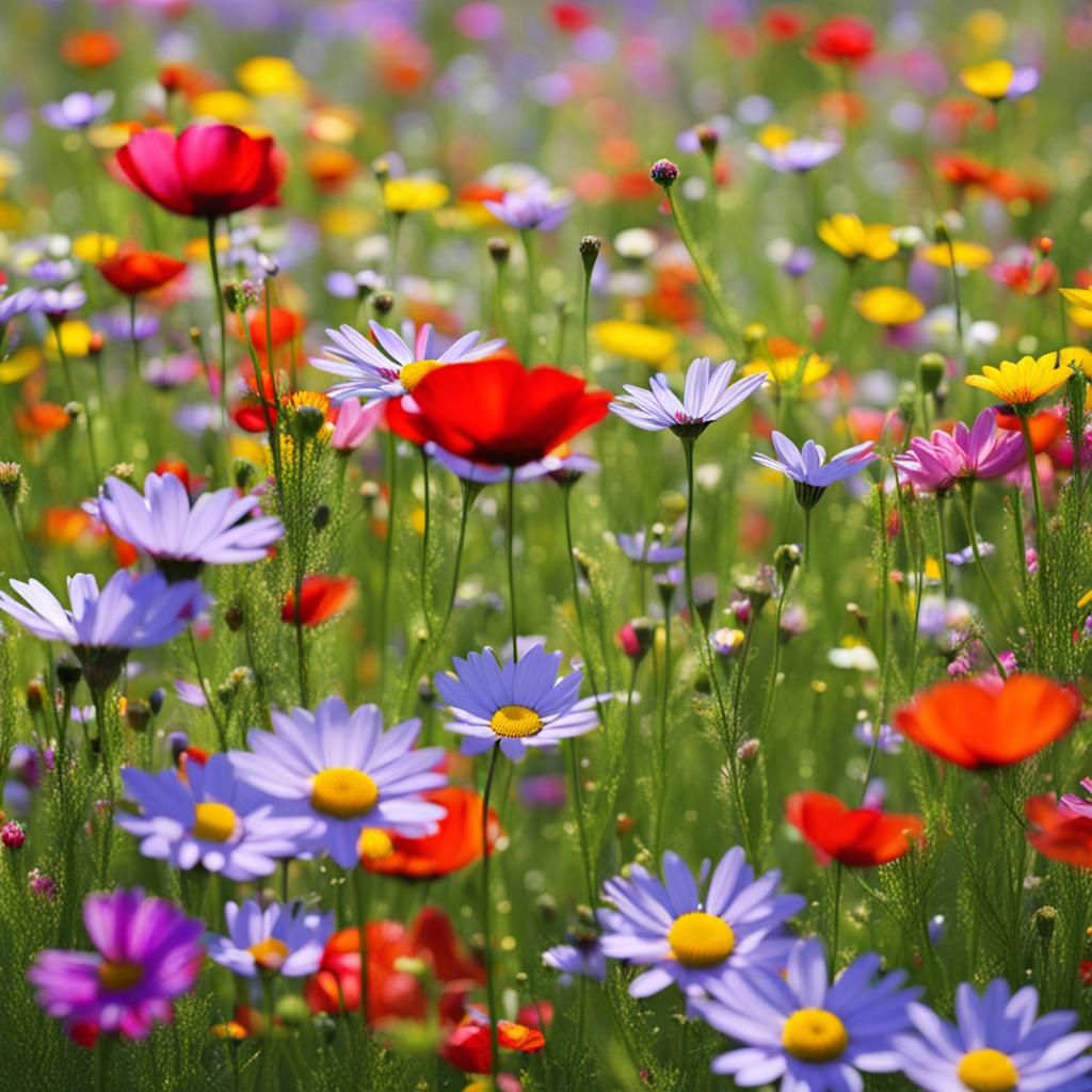 beautiful flower meadow
