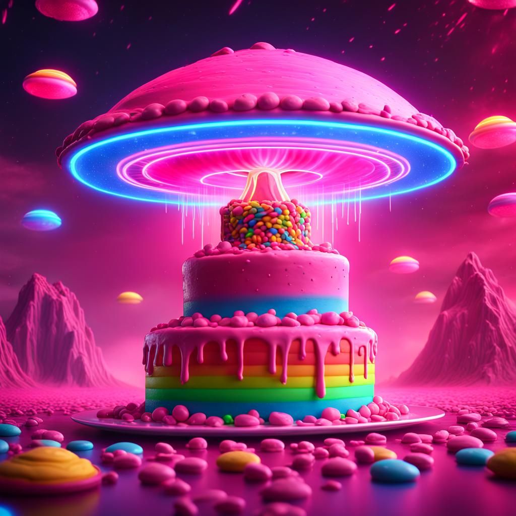 SPACE CAKE AI Generated Artwork NightCafe Creator