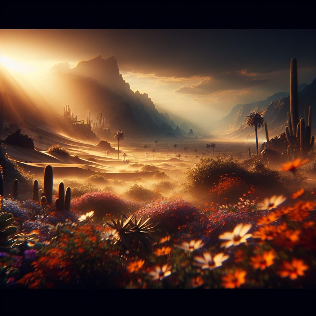 The desert in bloom  by @CBZ