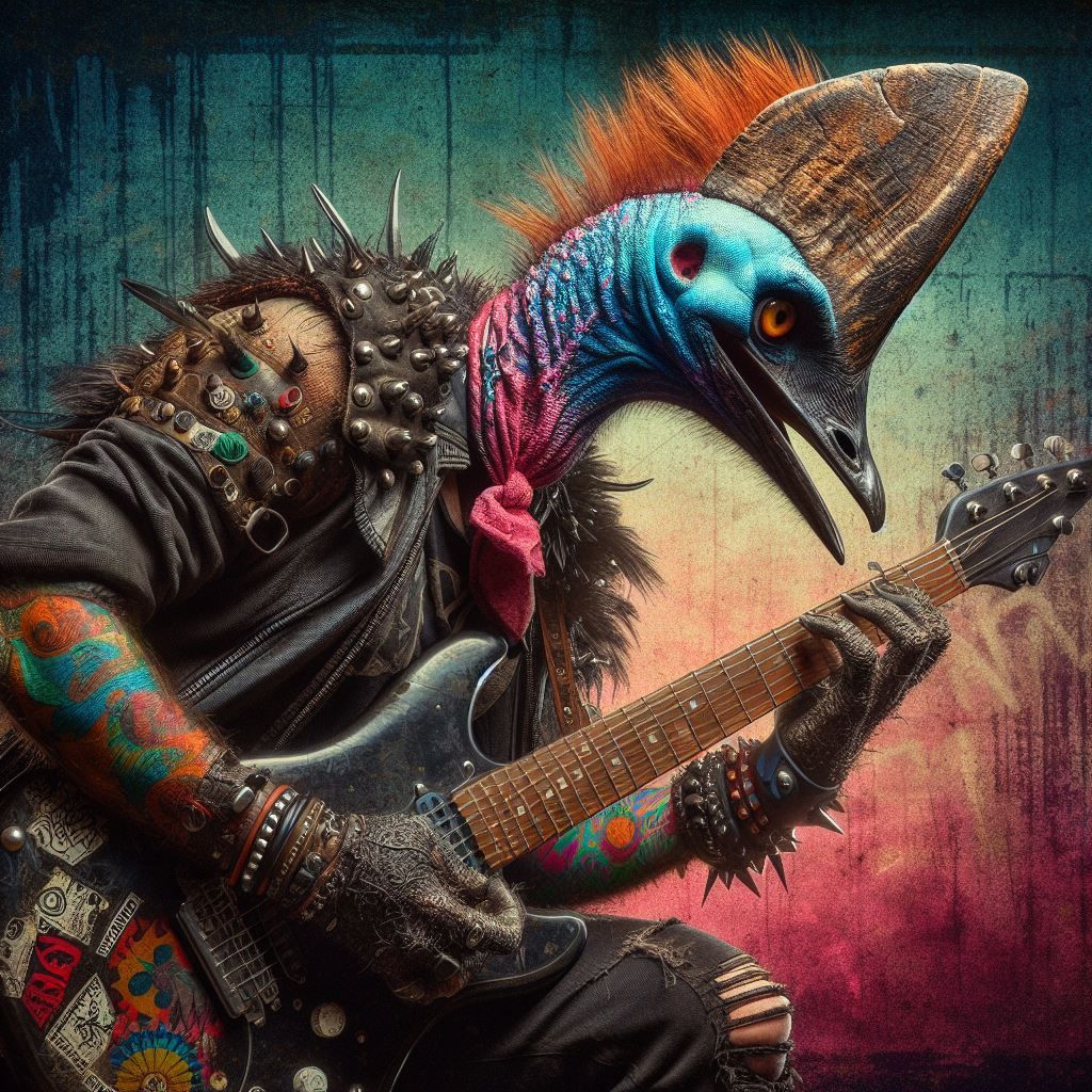 Cassowary Punk Rocker