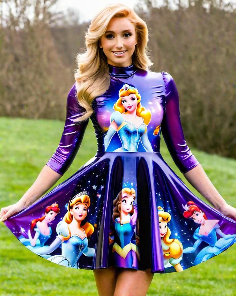 Princess printed dress