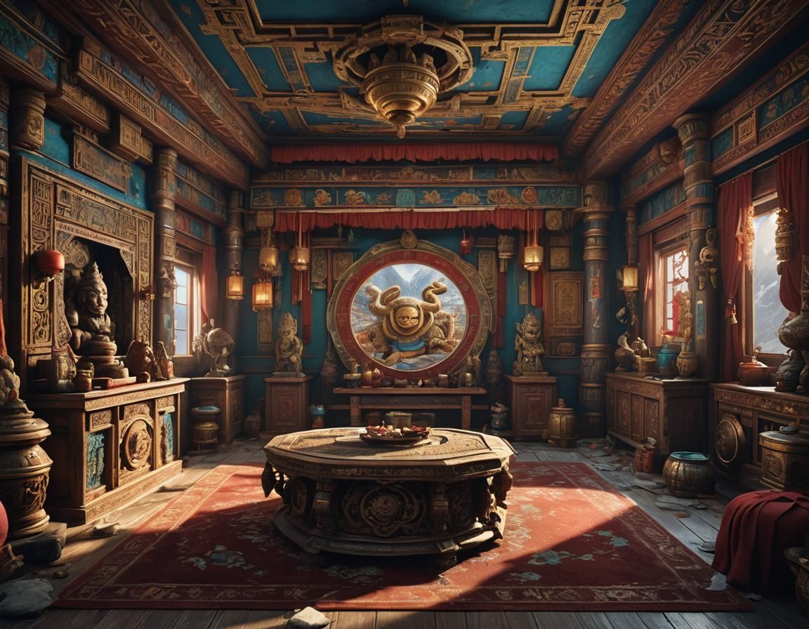 tibet yeti theme parlor room