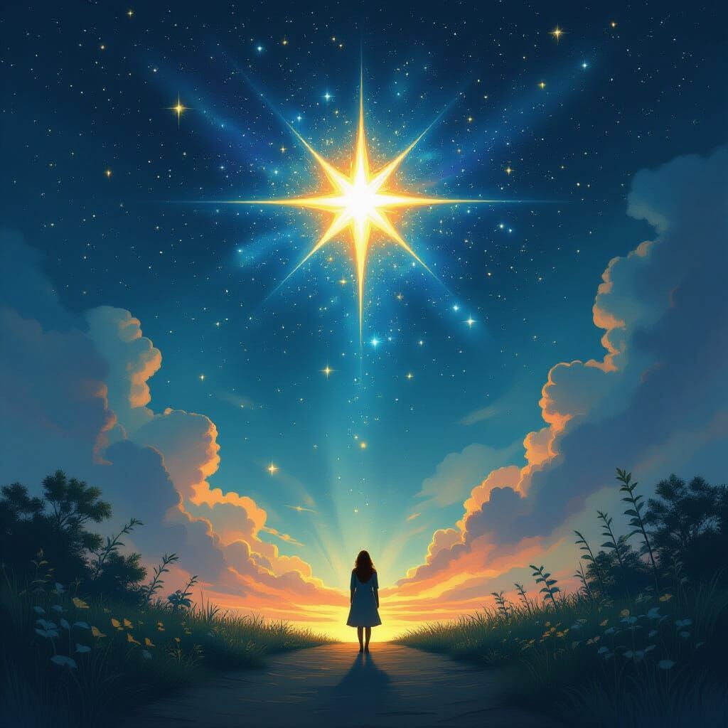 Surreal Digital Painting of Hopeful Steadfastness