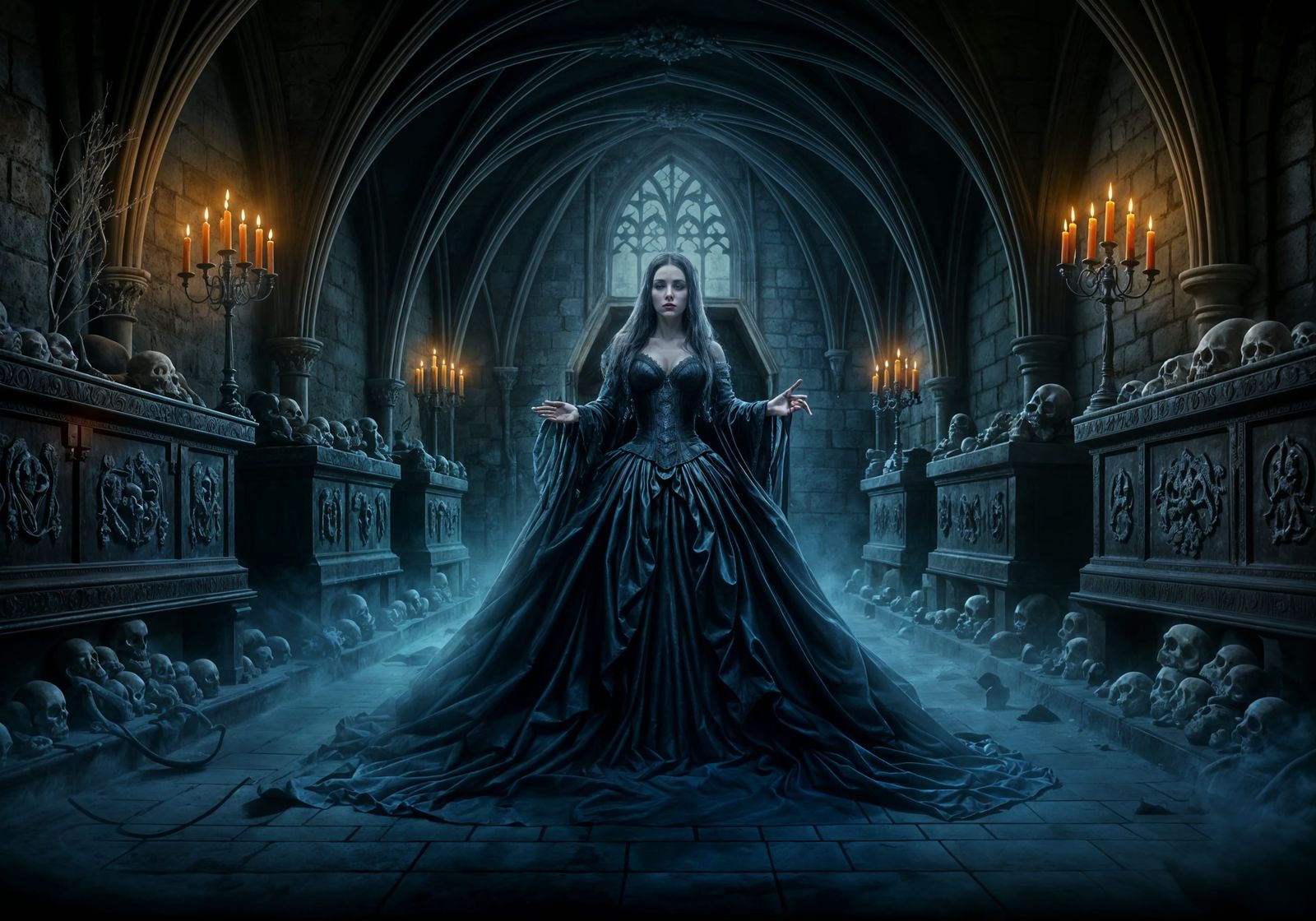 Crypt of the Vampire Queen  by @Fiona Etkin 1974 