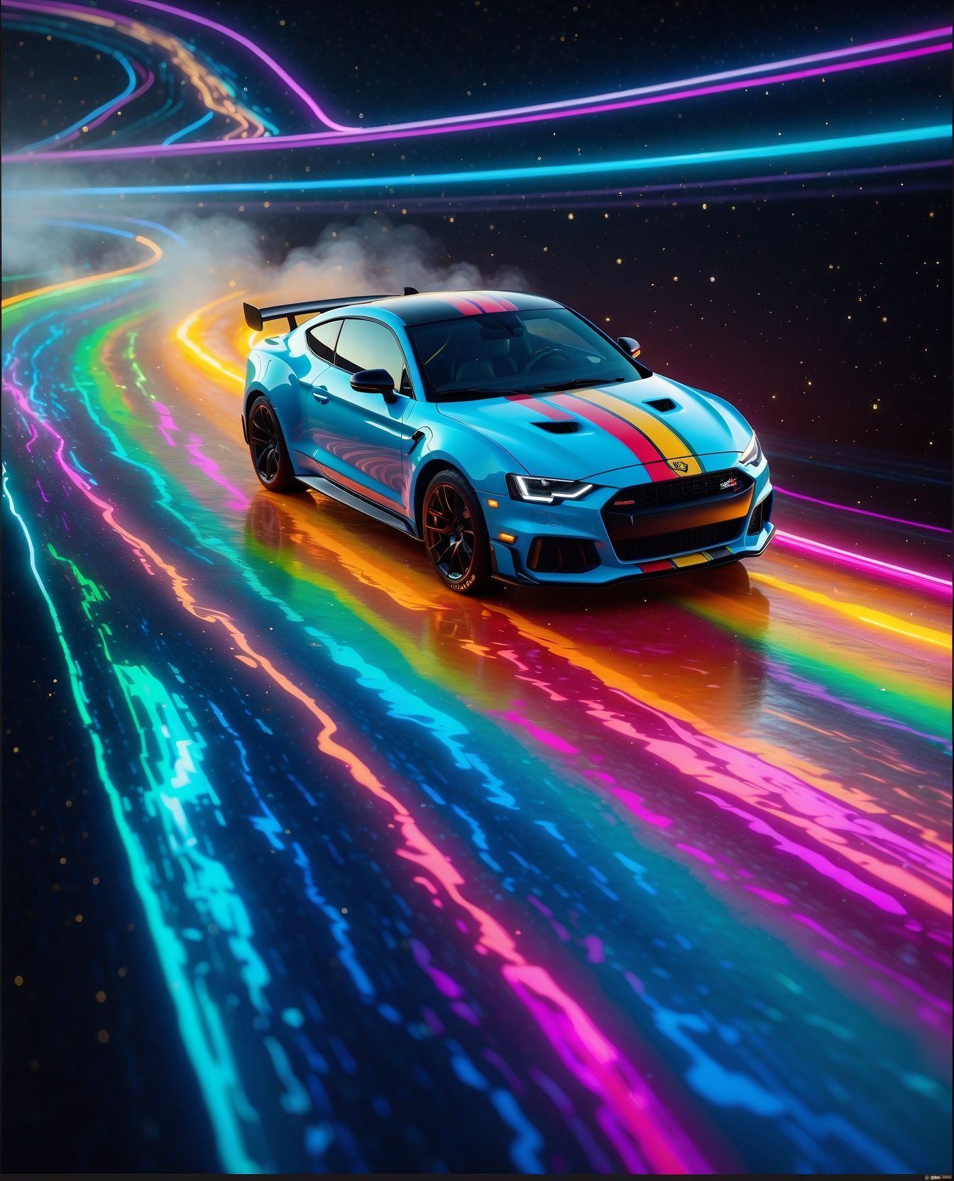 Rainbow Bridge Space Race Track