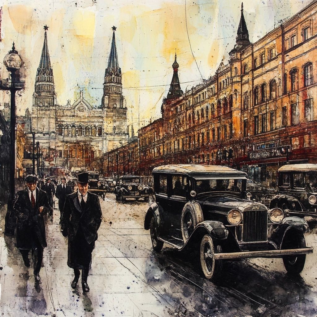 A Bustling Street Scene