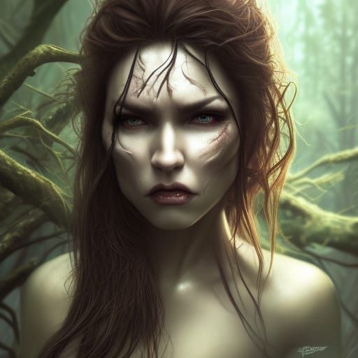 woman/forest - AI Generated Artwork - NightCafe Creator