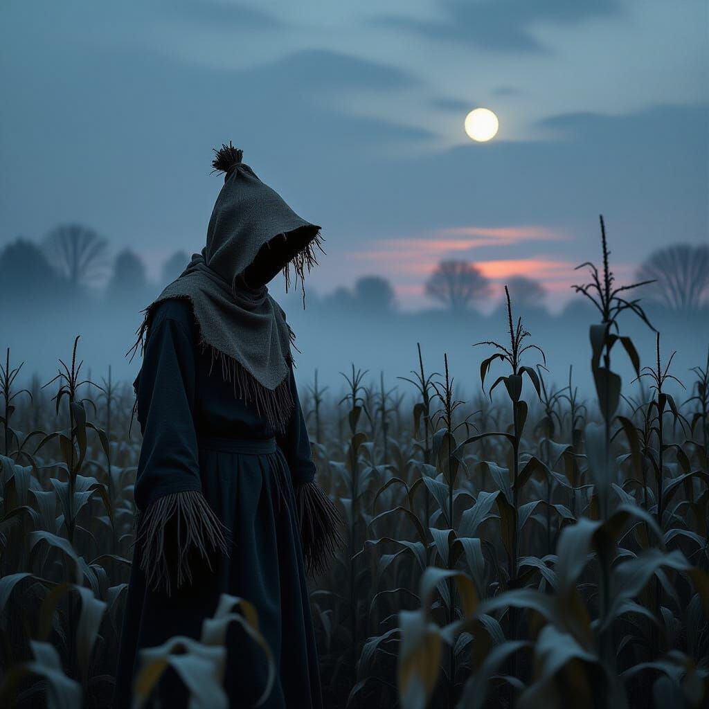 A lone scarecrow 