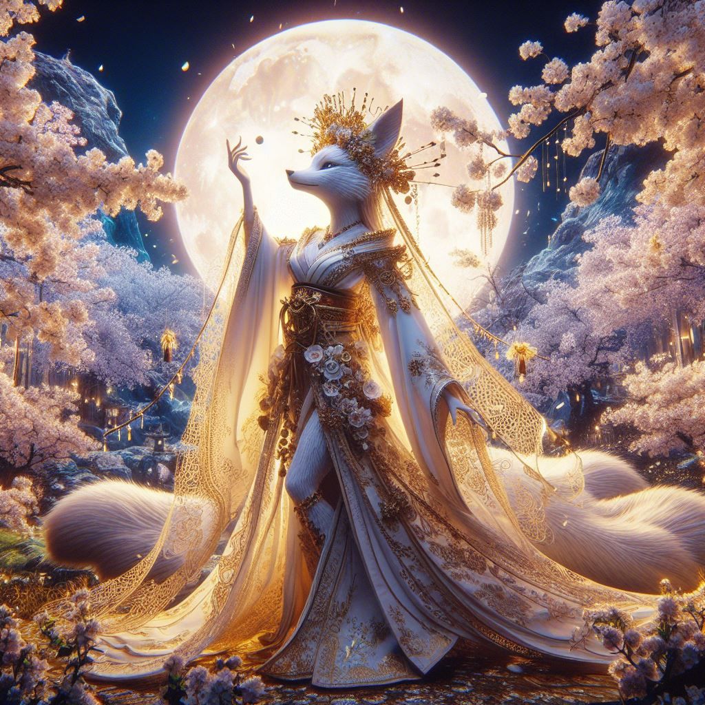 Silvered Kitsune