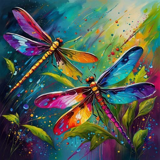 Dragonflies   by @corpg