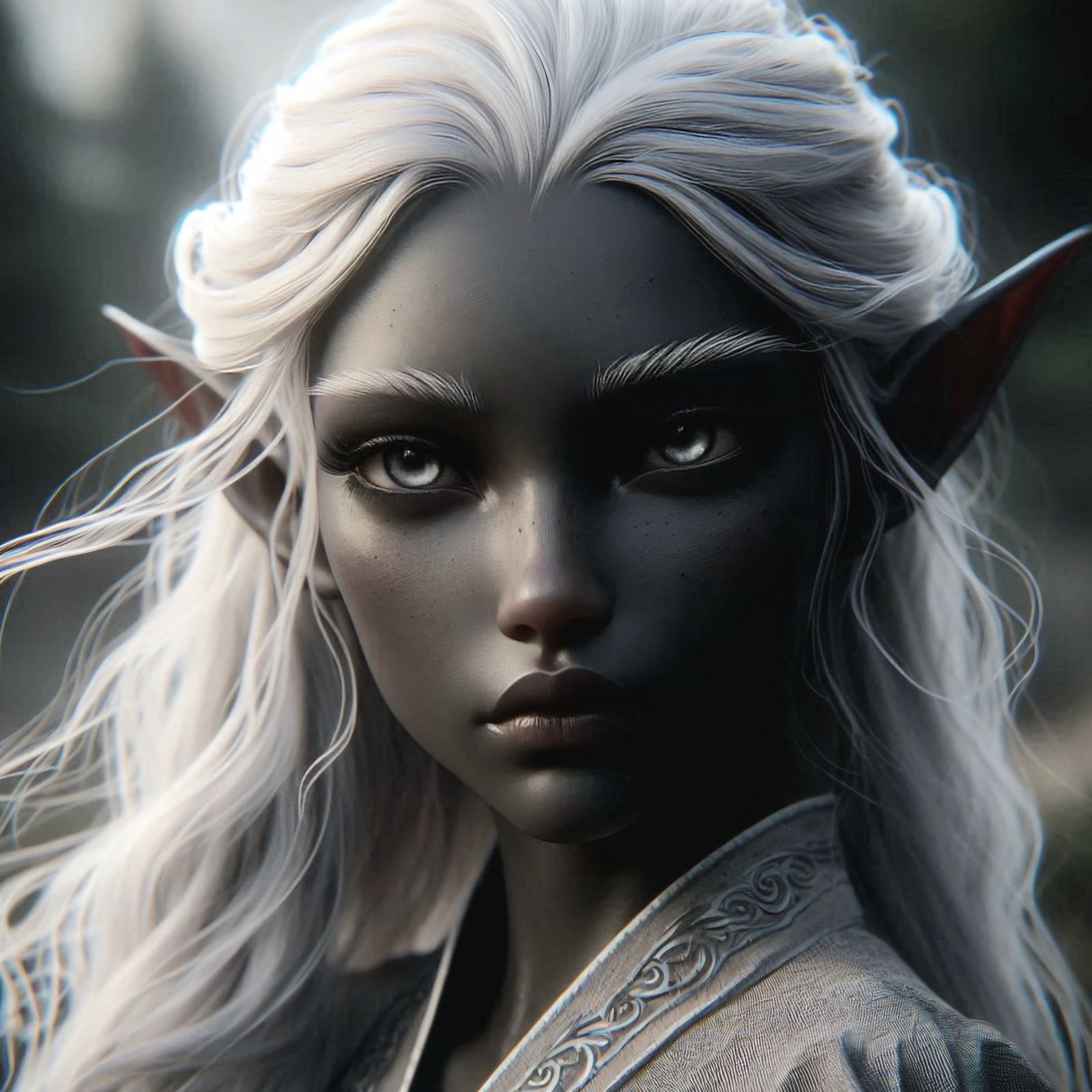 Drow-elf portrait