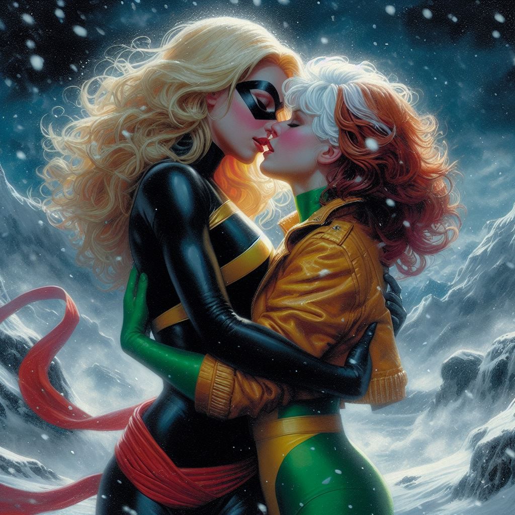 Carol and Anna Marie on a Snowy Peak