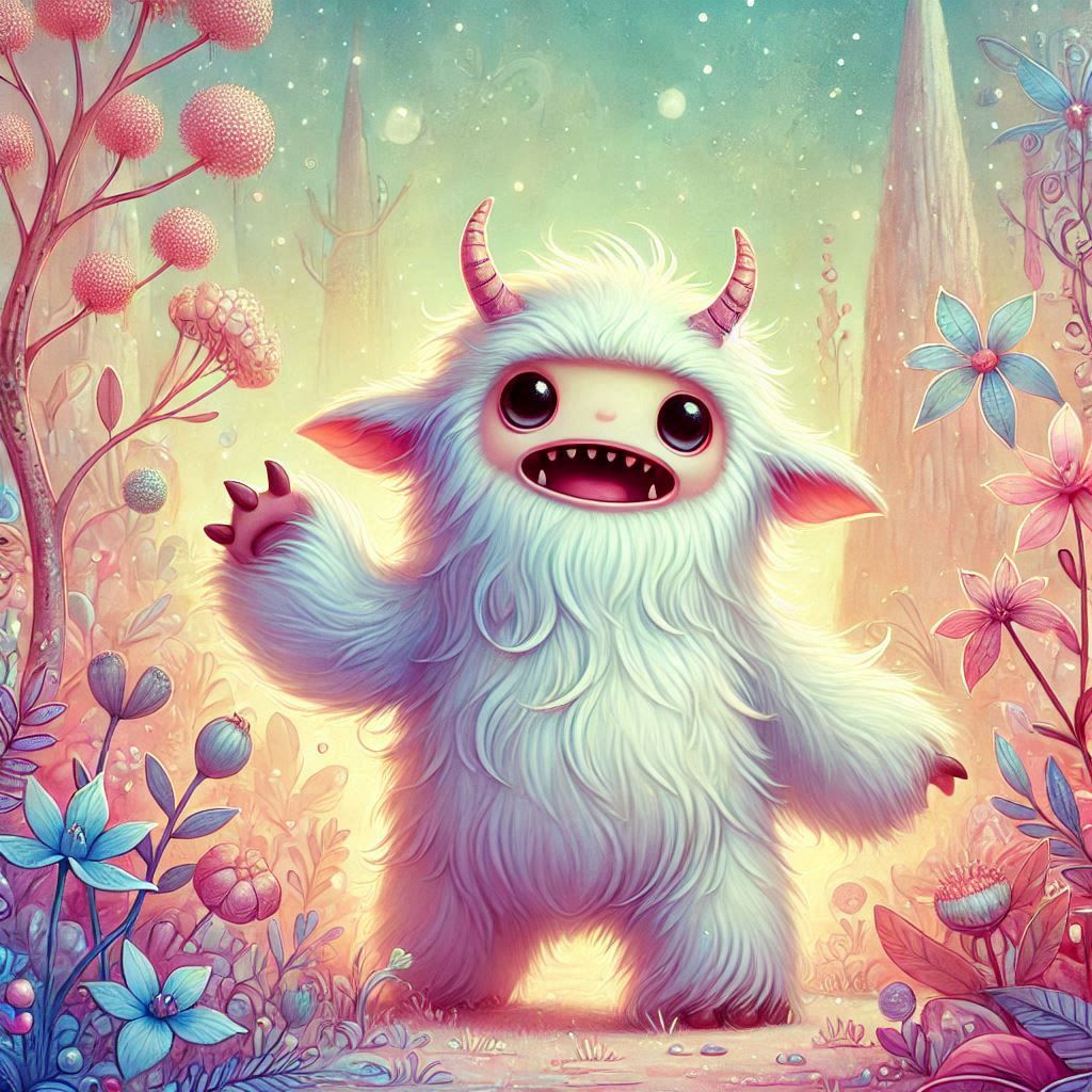 adorable fairy-tale fantasy creature portrait..