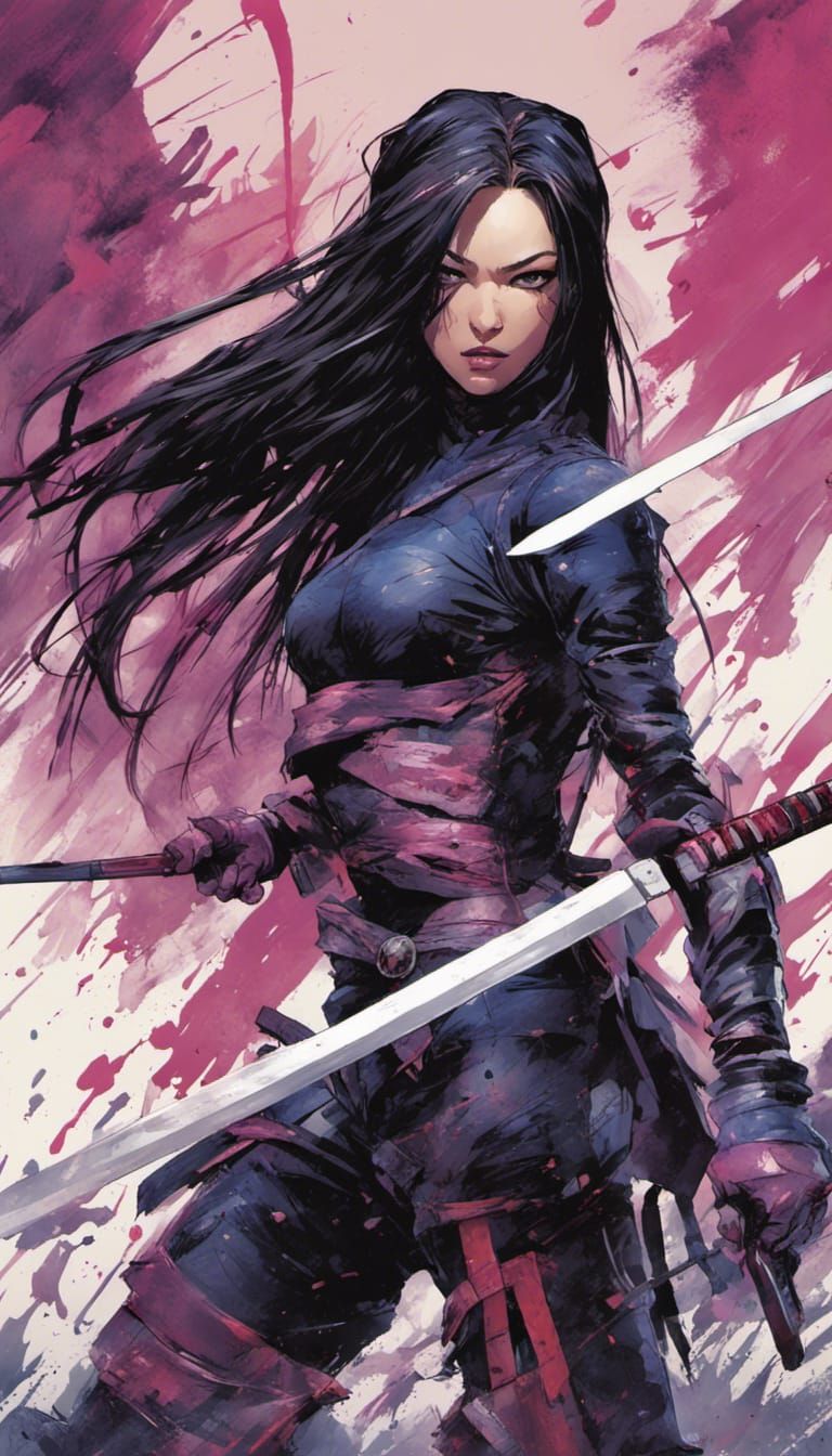 Psylocke : Mood II - AI Generated Artwork - NightCafe Creator