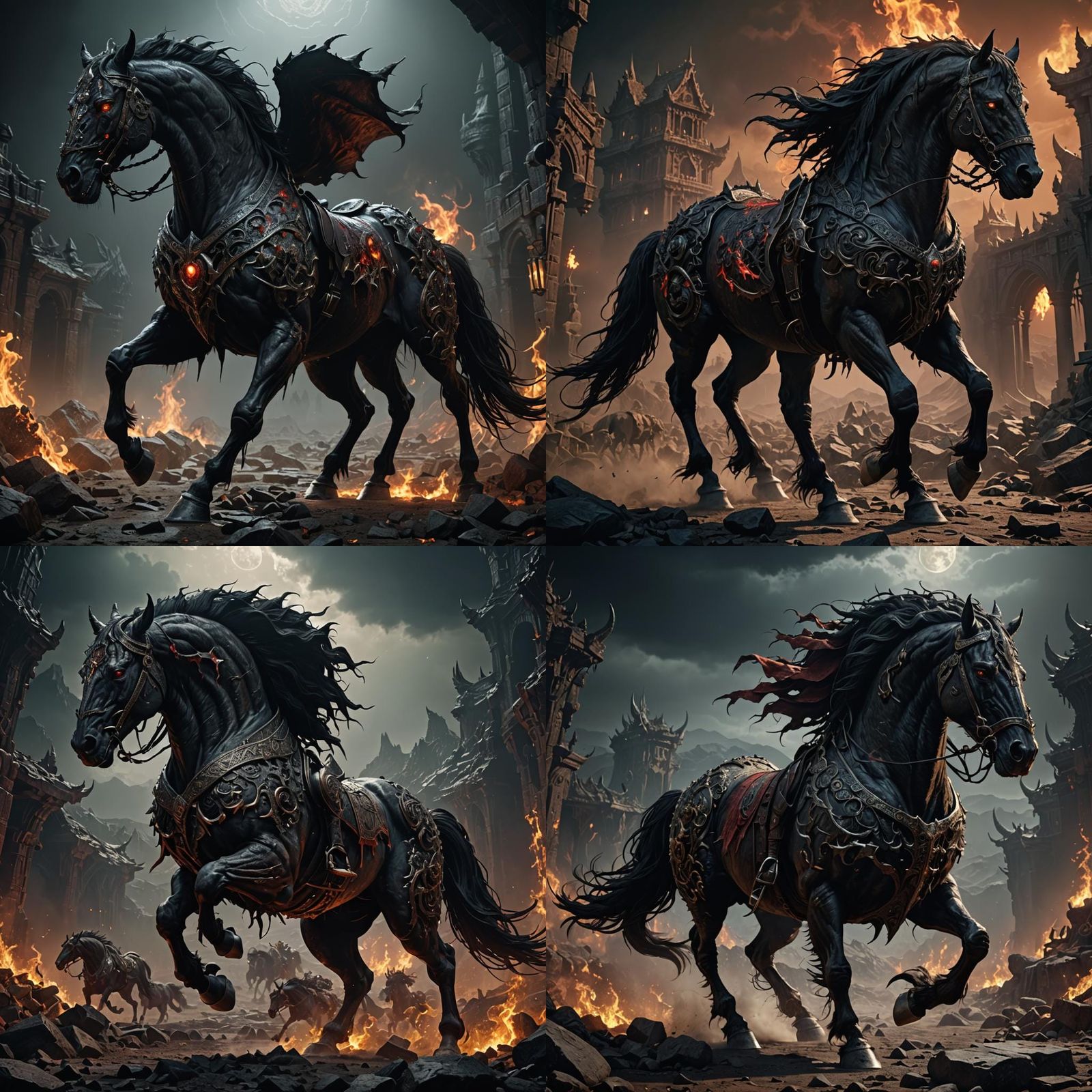 Horse of the Nine Hells - AI Generated Artwork - NightCafe Creator