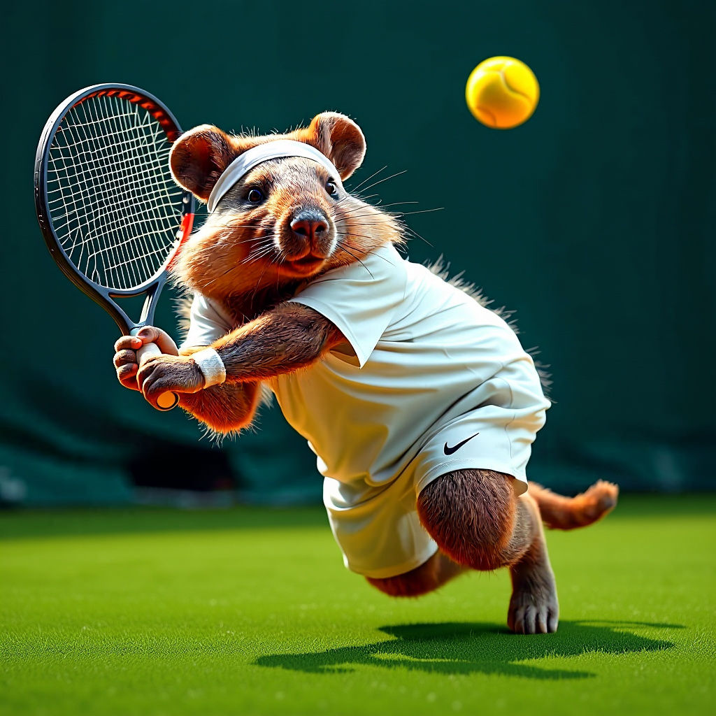 Wimbledon's Wombat  by @Macfoggy