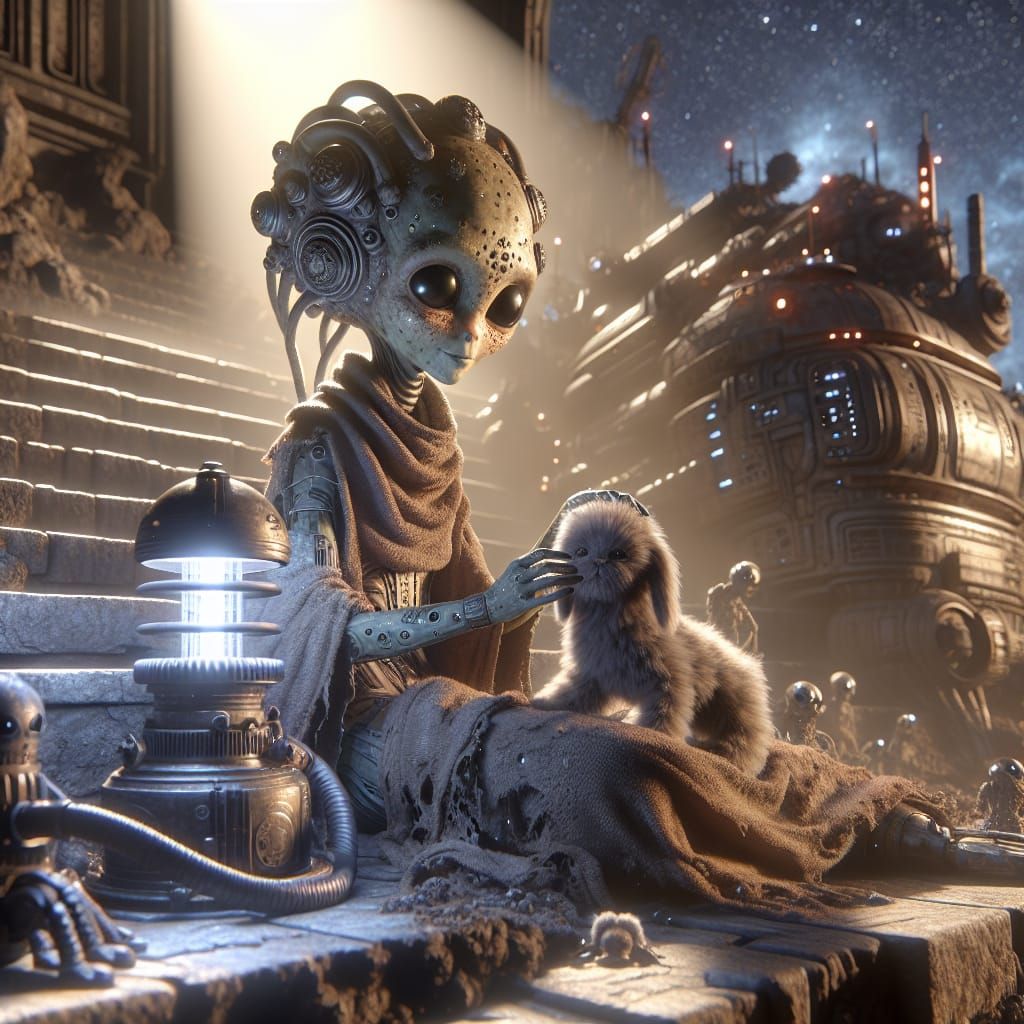 Sci Fi Alien  by @Nettis