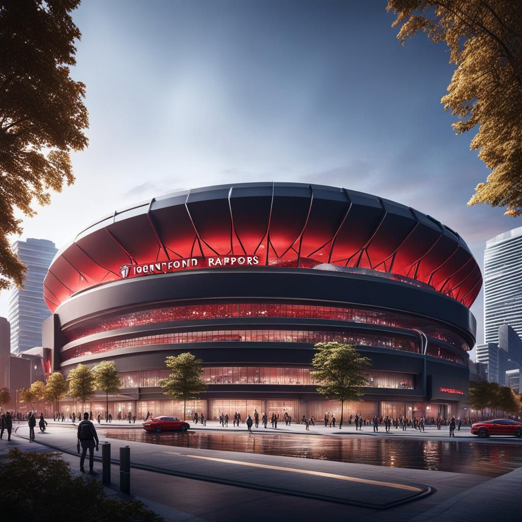 A new stadium for the toronto raptors that incorporates their raptor ...