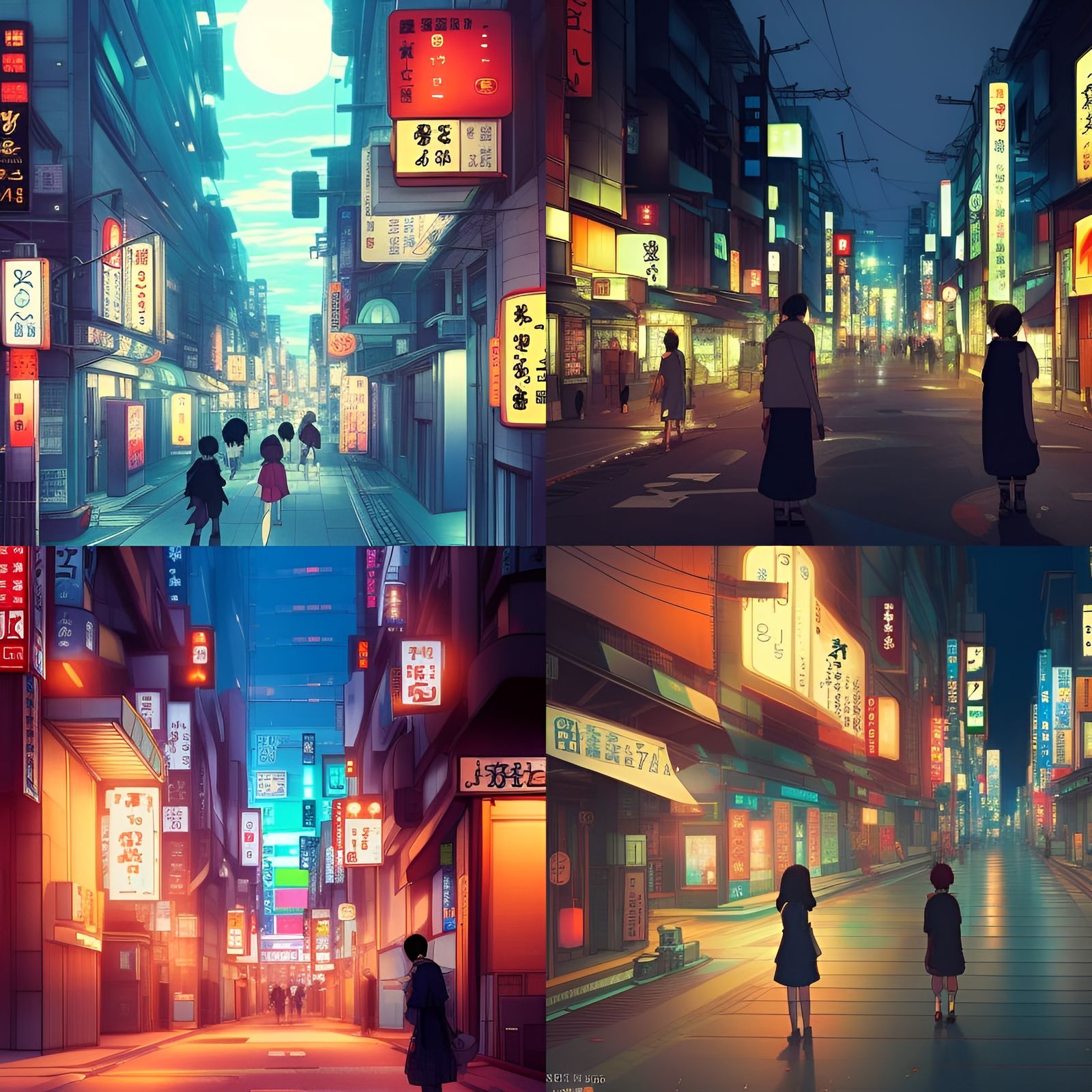 Night Time In Tokyo Streets AI Generated Artwork NightCafe Creator night-time-in-tokyo-streets-ai-generated-artwork-nightcafe-creator