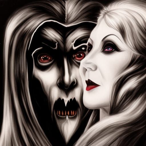 Dracula and Carmilla - AI Generated Artwork - NightCafe Creator